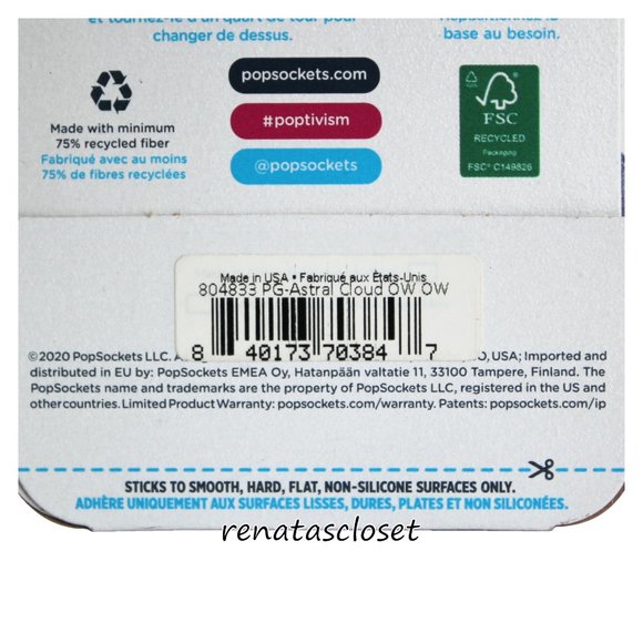 PopSocket PopGrip Astral Cloud Cellphone Grip & Stand NIP - Picture 8 of 9